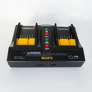 La calidad de Hight Cargador Rápido Para Worx WA3520 WA3525 W3575 WA3578 20V 18v Li-ion cargador de batería Para Worx WA3742 WA3875 de Enchufe de la UE