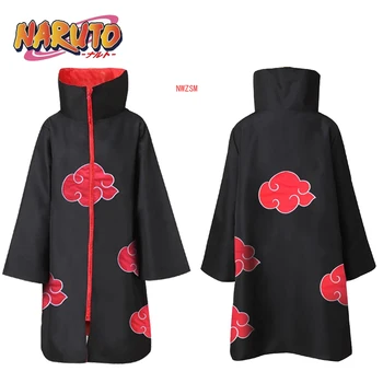 2020 De La Moda Nueva De Anime Naruto Akatsuki Uchiha Itachi Cosplay Manto Negro Disfraces Para Adultos Cómic Ropa Diadema Traje De Los Niños