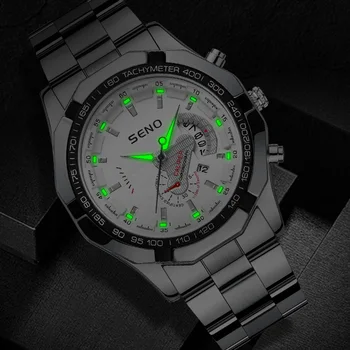 Moda Relojes para Hombre de Acero Inoxidable de la Marca Superior de Deportes de Cuarzo Reloj de los Hombres de Nueva Relogio Masculino de la personalidad reloj automático