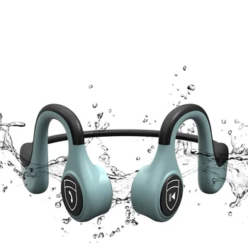 DDJ B9 auriculares Inalámbricos con micrófono bluetooth 5.0 de conducción ósea de los deportes de los auriculares de la curva no se deforme