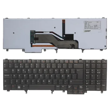 El brasileño/noruego/danés Teclado del ordenador Portátil Para DELL E6520 Teclado E6530 E6540 E5520 E5520M E5530 Retroiluminada Puntero