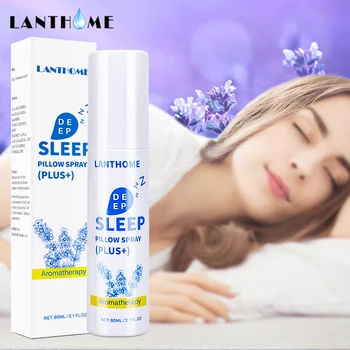 LANTHOME 60 ml de Cloroformo para Dormir Spray de Aromaterapia de Lavanda Aceite de Sueño Profundo Almohada Spray para 8 Horas de Insomnio Terapia