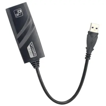 Externo, Unidad USB 3.0, Gigabit LAN, USB a RJ45 NIC RTL8153 Actualización de Chip velocidad de conexión de red