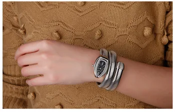 CUSSI 2019 Oro de las Mujeres de Lujo de la Serpiente Relojes de Moda de Cuarzo relojes de Pulsera de las Señoras Reloj de Pulsera de Reloj Reloj Mujer relogio feminin
