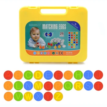26Pcs Montessori de Aprendizaje de Matemáticas de Educación Juguetes Inteligentes Huevos Tornillos de Plástico Juego de Puzzle en 3D Para el Bebé de los Niños Juguetes Educativos de 3 Años