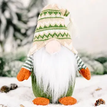 Hecho A Mano De La Navidad Elf Decoración De Pie Sueco Gnome Tomte Muñeca De Juguete Adornos De Navidad La Casa Parte De La Decoración De Los Regalos