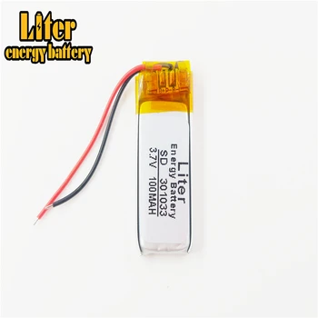 3.7 V batería de litio del polímero 301033 301035 100MAH MP4 MP3 Bluetooth auricular pequeño juguete de grabación de sonido de la pluma
