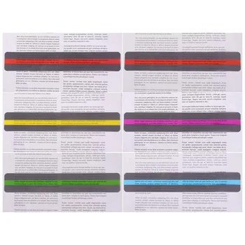 20pcs Lectura dirigida Lectura de la Tira de Asistencia Plástica del Color Favorito de los Niños para los Estudiantes de la Escuela de Educación de la Decoración