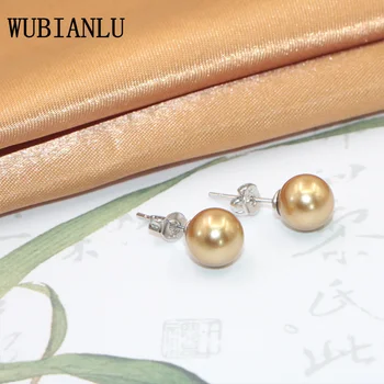 WUBIANLU Nuevo de la Moda de 7 Conjuntos de 8mm Multicolor de Perlas Cultivadas de Shell Pendientes del Perno prisionero Para las Mujeres de la Joyería de Diseño de Mayoreo Y Menudeo
