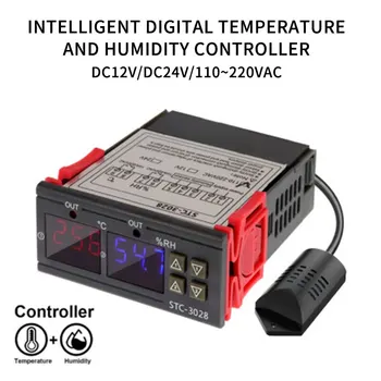STC-3028 Digital de Temperatura regulador de Humedad Casa Frigorífico Termostato Regulador de Termómetro Higrómetro Interruptor de Control de