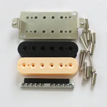 DIY Cebra PC bobinas de Níquel de plata de la placa base humbucker para guitarra de recogida de los kits