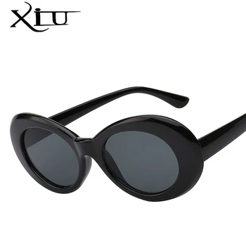 XIU Cateye la Mujer de las Gafas de sol Clásico Retro Vintage Ovalada Gafas de sol para Mujer de la Marca del Diseñador de Eeywear de Calidad Superior UV400 Oculos
