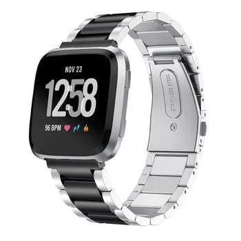 Banda de Acero inoxidable para Fitbit Versa/Versa2/Lite Smart watch sustitución de la correa de la 316L Brazalete de Metal de Fitbit Versa 2 correa de muñeca