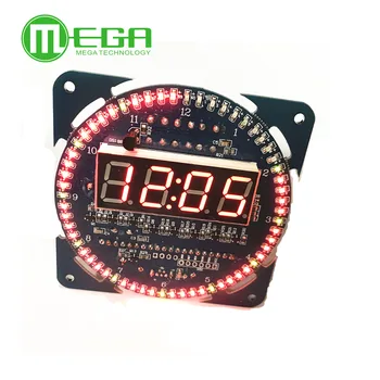DIY reloj Electrónico Digital de la Pantalla LED del Módulo de Alarma Electrónica Reloj Digital Kit de 51 SCM Aprendizaje de la Junta de 5V DS1302