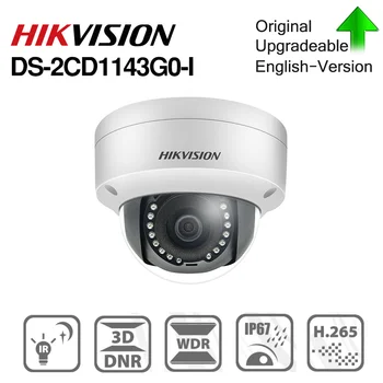 Hikvision DS Original-2CD1143G0-I POE de la Cámara de Vigilancia de Vídeo de 4MP IR Cámara Domo de Red de los 30M IR IP67 IK10 H. 265+ ranura