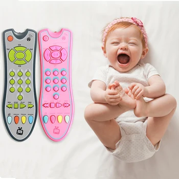 Juguetes de bebé de la Música Smart Teléfono Móvil Control Remoto Clave de los Primeros Juguetes Educativos Eléctrico Números Aprendizaje de Juguete para Bebé Deje de Llorar