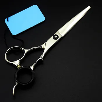 Profesional de japón 440c de 6 pulgadas de astas de dientes tijeras de pelo corte de peluquería makas corte de pelo adelgazamiento tijeras tijeras de peluquería