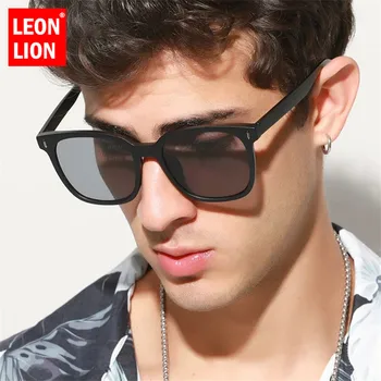 LeonLion Plaza Retro Gafas De Sol De Los Hombres De La Marca Del Diseñador De Gafas De Los Hombres/De Las Mujeres 2021 Cristales De Alta Calidad Para Los Hombres Espejo De Oculos De Sol