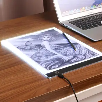 A3/A4/A5 Digital Graphic Tablet LED Tablero de Dibujo Pintura de la Caja de Luz Seguimiento de Copia Regulación Stepless de la Tableta Digital Tabla Pad