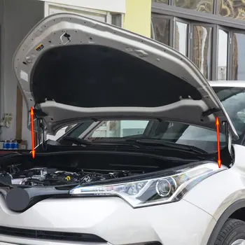 Xburstcar para Toyota C-HR CHR 2016 2017 2018 2019 2020 2Pcs/Set Delantera del Coche de la Campana de Gas del Puntal del Amortiguador Ascensor Puntal Barra de Soporte de la Campana de la parte
