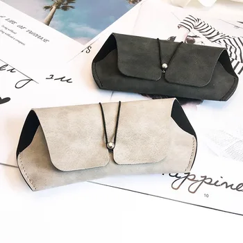 HUHAITANG Nueva Moda de la caja de Lente de Matorral Bolso de Cuero de la Caja de Señoras Elegantes Gafas de sol Caso Elegante Portátil de la Caja de Almacenamiento
