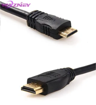 El 1M,los 2M,3M,5M,10M de Alta velocidad Chapado en Oro HDMI A MINI HDMI Plug macho-Macho Cable HDMI 1.4 Versión 1080p 3D para TABLETAS de DVD