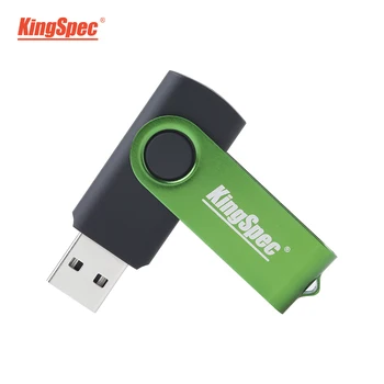 Kingspec Unidad Flash USB de 32 64 128 16 GB Mini Pendrive de 128 gb 64 gb 32 gb 16 gb Pen Drive USB 2.0 Stick Disco en Clave de Memoria para PC