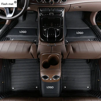 Flash mat Logotipo de coche alfombras de piso para Lincoln todos los modelos Navigator MKZ MKS MKC MKX MKT de los accesorios del coche automático de estilo