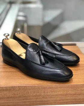 De los hombres Zapatos Nuevos para 2020 Alta Calidad de los Hombres de Cuero de la Pu de la Seguridad de la Moda de Calzado Masculino Vinage Clásicos Mocasines Zapatos Soulier Homme HG204