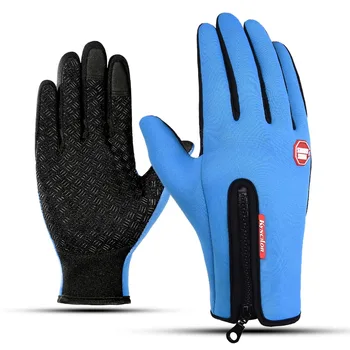 Deportes al aire libre de invierno de ciclismo de la pantalla táctil guantes impermeable cortavientos ciclismo escalada esquí cálido guantes dedo completo
