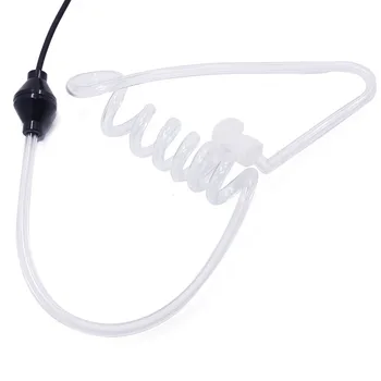 Profesional Transceptor de Auriculares de Doble PTT Lanzamiento de la Tecla sin Radiación Catéter Auricular Walkie Talkie Impermeable de Auriculares