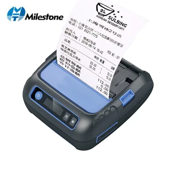Bluetooth Impresora Térmica de 80 mm de Etiquetas Portátil Impresora de recibos Android/iOS/Windows para Pequeños Negocios POS Mini Impresora Móvil