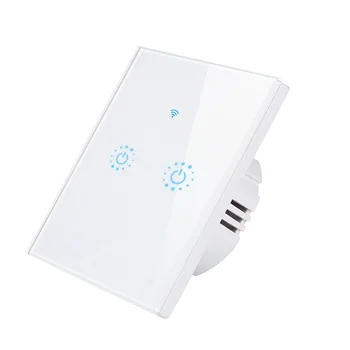 La conexión de red inalámbrica del teléfono móvil de la APLICACIÓN de control remoto Smart touch cambiar una sola línea de control de la norma Europea interruptor de la luz