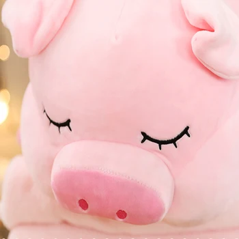 50/60/70cm tamaño Mayor de los juguetes de la Historieta pink pig juguetes de peluche de grasa de cerdo almohada suave cojín zodiaco Chino cerdo muñeca de regalo de cumpleaños de los niños