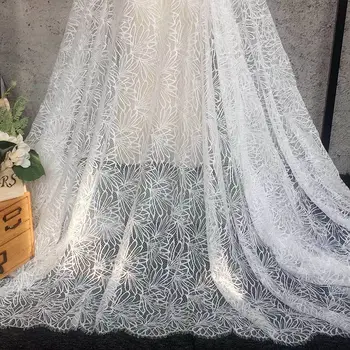 1.5 metros de ancho por 3 metros de largo engrosamiento de las pestañas de la tela de encaje de la boda de DIY vestido cheongsam de la falda vestido de ropa de tela