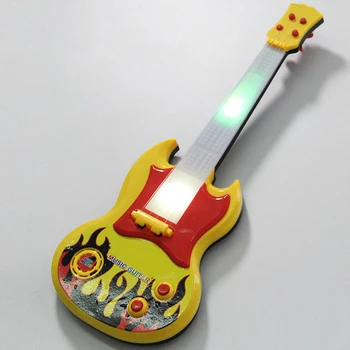 De energía Eléctrica Luminosa Guitarra de Juguete en la Educación Temprana de Simulación Ukelele los Niños Juguetes Musicales XD88