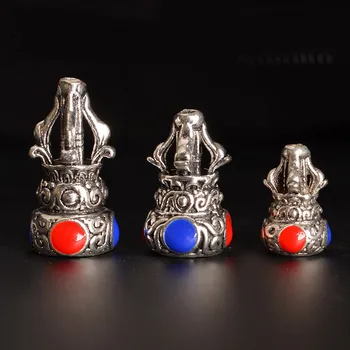 5 PCS Tibetano de Metal de Cobre Gotas De Esmalte Espaciador Perlas Vajry Mortero de Encantos Para la Fabricación de Joyas de 10 mm*16 mm 12 mm*20 mm 13mm*24.5 mm