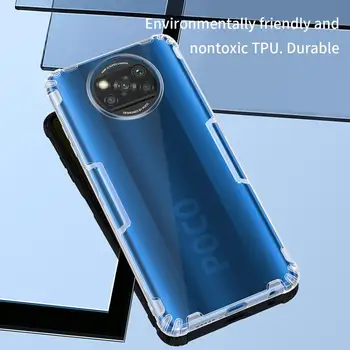 Para Xiaomi POCO X3 NFC Cubierta de NILLKIN Caída de TPU resistente Transparente Claro Silicona Suave Cubierta Posterior Para POCO X3 NFC Global de Caso