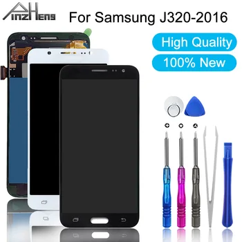 PINZHENG Teléfono de pantalla LCD Para Samsung J320 2016 Pantalla LCD de Pantalla Táctil Para Samsung J320 2016 Digitalizador Asamblea LCD de reposición