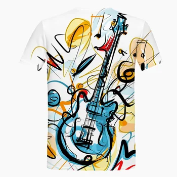 2021 Nueva Música Notetion la Impresión 3D de la Camiseta de las Mujeres de los Hombres de Hip Hop de la Moda de Traje de Harajuku T-shirt Camisetas de Manga Corta T Shirt Homme