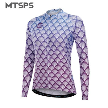 MTSPS 2019 Mujeres Jersey de Ciclismo Mtb Jersey Ropa ciclismo Ciclismo de manga larga Jersey Maillot Roupa Ciclismo Bikewear