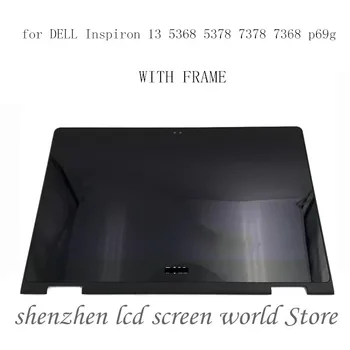 Para Dell Inspiron 13 5000 5368 5378 5379 P69G FHD LCD de la Pantalla Táctil del Panel de Vidrio Pantalla Digitalizador Asamblea con Derecho Marco de Ángulo de