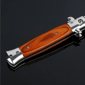 Mafia italiana AKC 9 pulgadas cuchillo de bolsillo al aire libre cuchillo de bolsillo excursión camping de auto-defensa de los cuchillos de alta calidad