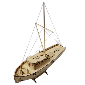 Montaje De La Nave Modelo Diy Kits De Madera De Barco De Vela 1:50 Escala Decoración De Juguete De Regalo