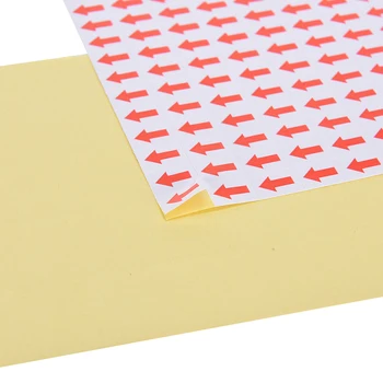 60 Hojas/10800 Pc flecha roja pegatinas de fallo de error defectos marcado para su reelaboración de la etiqueta de pegatinas 10x12mm Mejor Venta