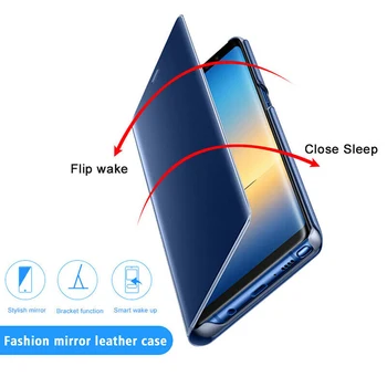 Espejo de la Vista Smart Flip Case para Xiaomi Mi 9 SE Xaiomi M I Mi9se 9SE de Lujo en Original Magnético Fundas en 360 Cuero de la Cubierta del Teléfono
