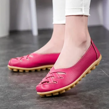 Las mujeres sandalias de 2021 nueva moda de verano hueco de cuero genuino zapatos de mujer en tallas casual zapatos flats, zapatos de mujer sandalias