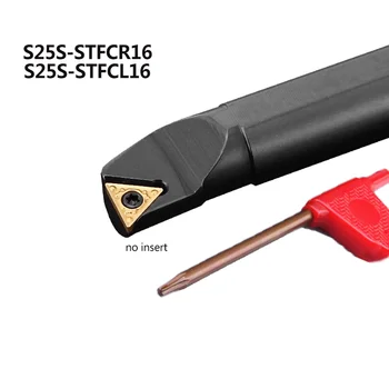 1pc S25S-STFCR16 S25S-STFCL16 Torno CNC Cortador Herramienta STFCR STFCL Interna de la herramienta de torneado soporte para TCMT TCGT con Inserto de Carburo de