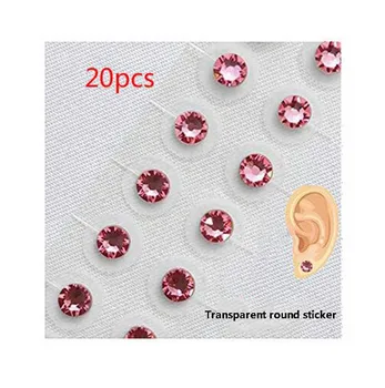 Bolas magnéticas /5 colores de cristal oído Parche de Cinta adhesiva Transparente Anti-alérgica Magnético de la terapia de la Presión en el Oído Pegar la Oreja de Auriculoterapia