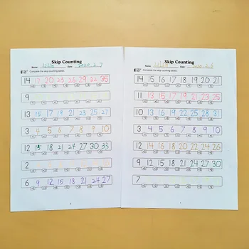 El sentido de las matemáticas de la Serie Negro y Blanco de la Práctica de Ejercicio Papel del Aprendizaje Preescolar de la Tarea en inglés de Libro de Hojas de trabajo para Niños de Juguete